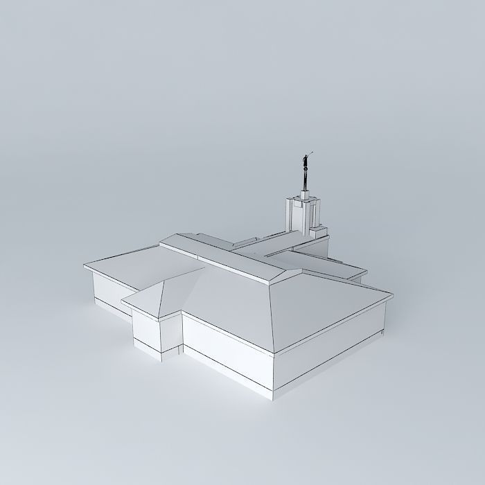 LDS.Templo Mormon, Sydney Australia , 28th operating temple Free 3D model_3