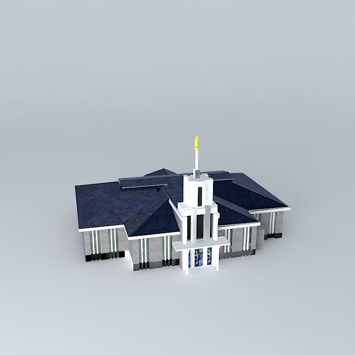 LDS.Templo Mormon, Sydney Australia , 28th operating temple Free 3D model_2