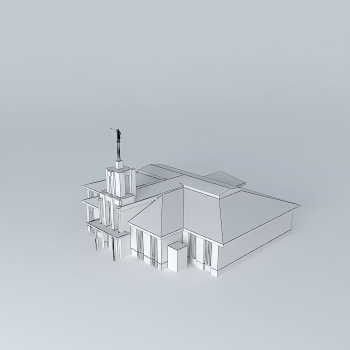 LDS.Templo Mormon, Sydney Australia , 28th operating temple Free 3D model_4