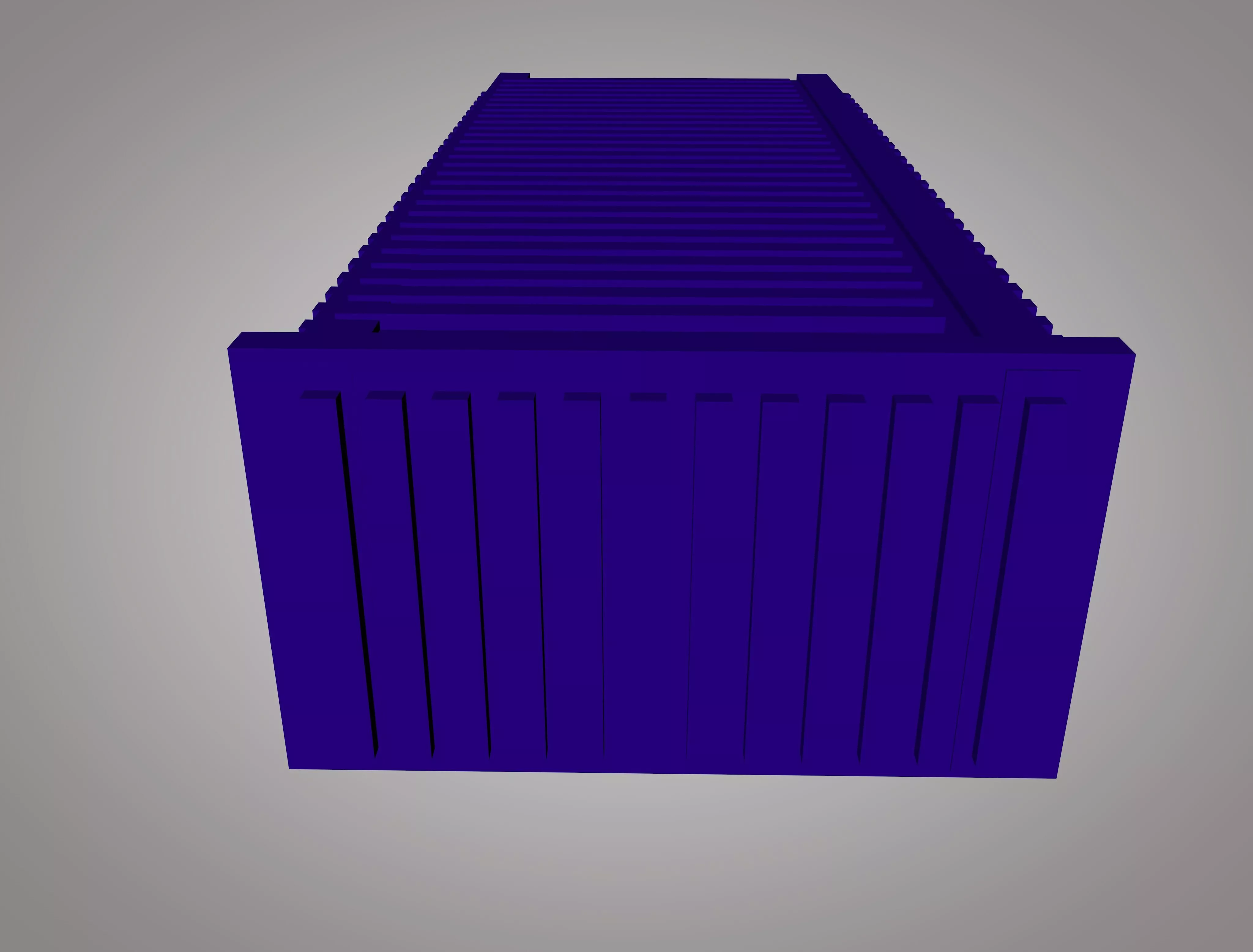 Container shipping 3D model