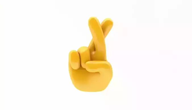 EMOJI HANDS CROSS FINGUERS