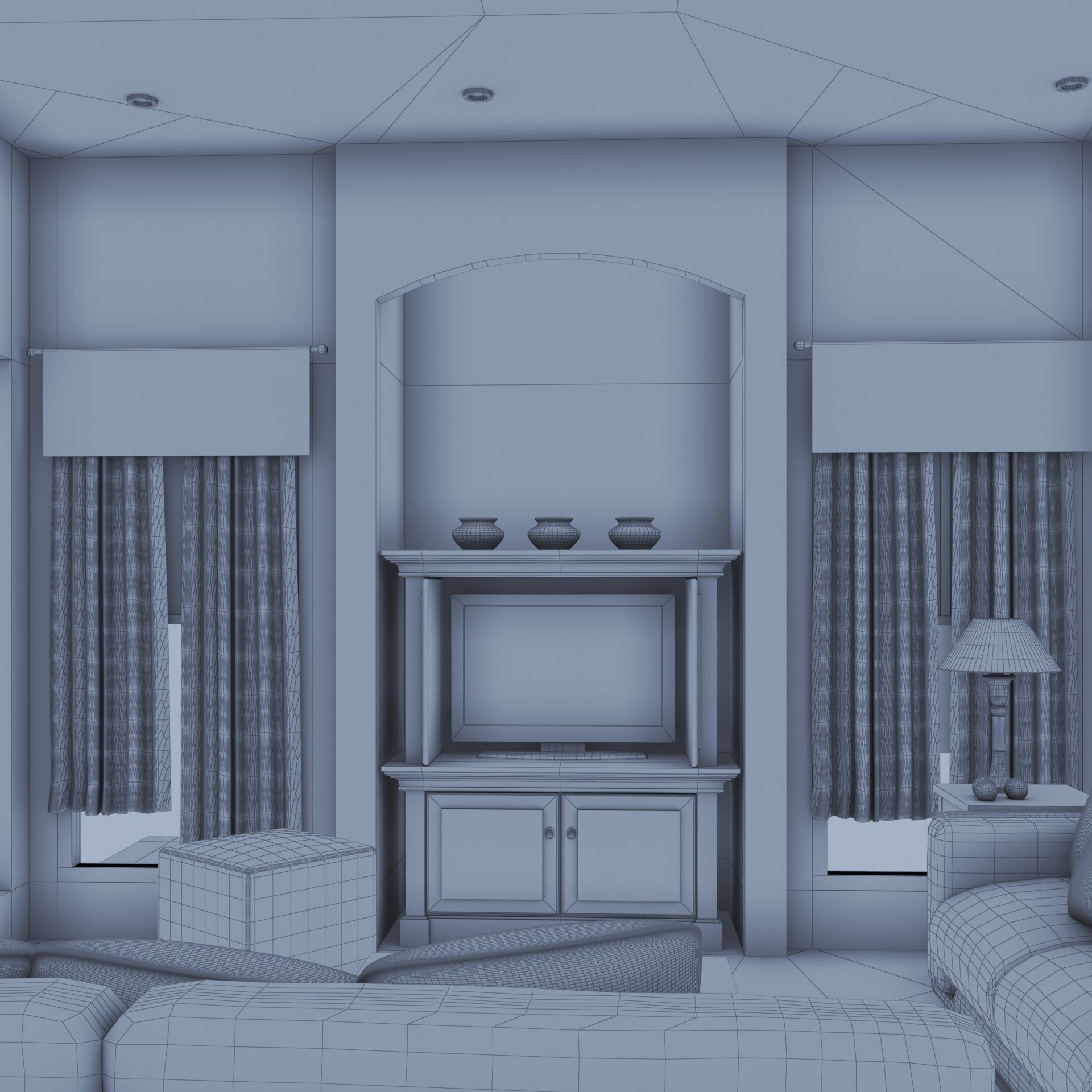 living pink 3D model_17