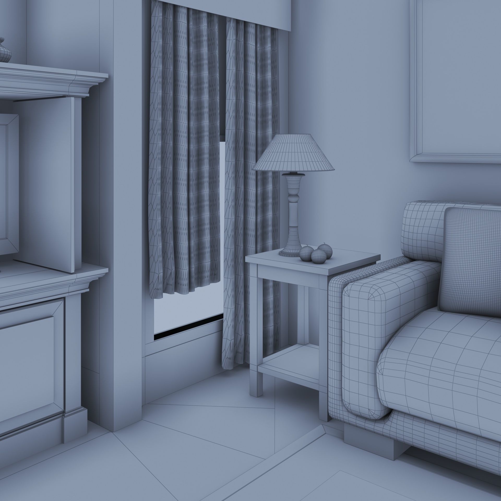 living pink 3D model_20