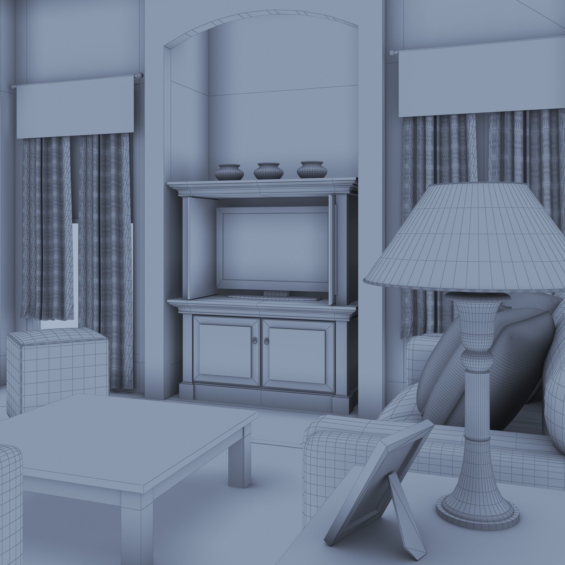 living pink 3D model_19