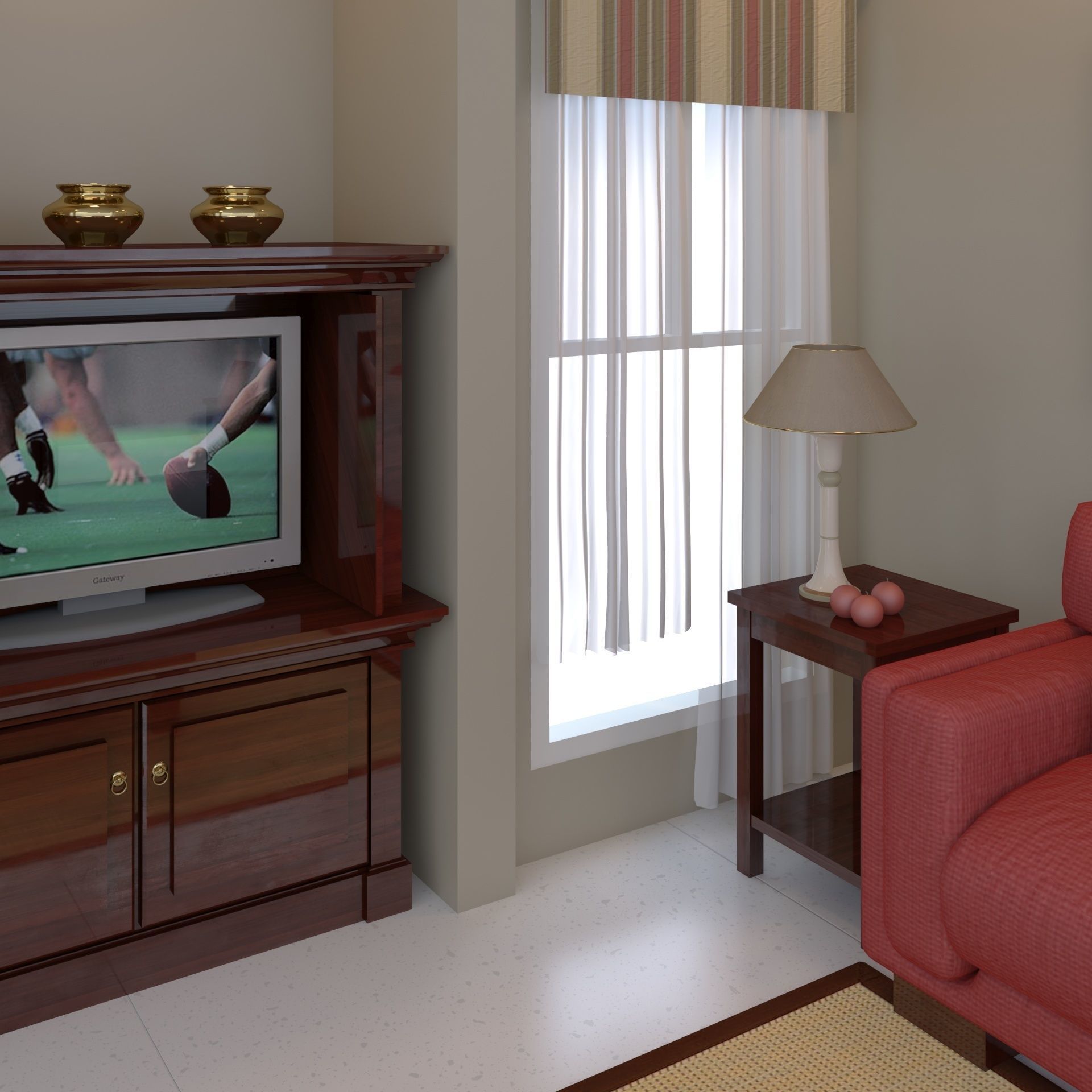 living pink 3D model_24