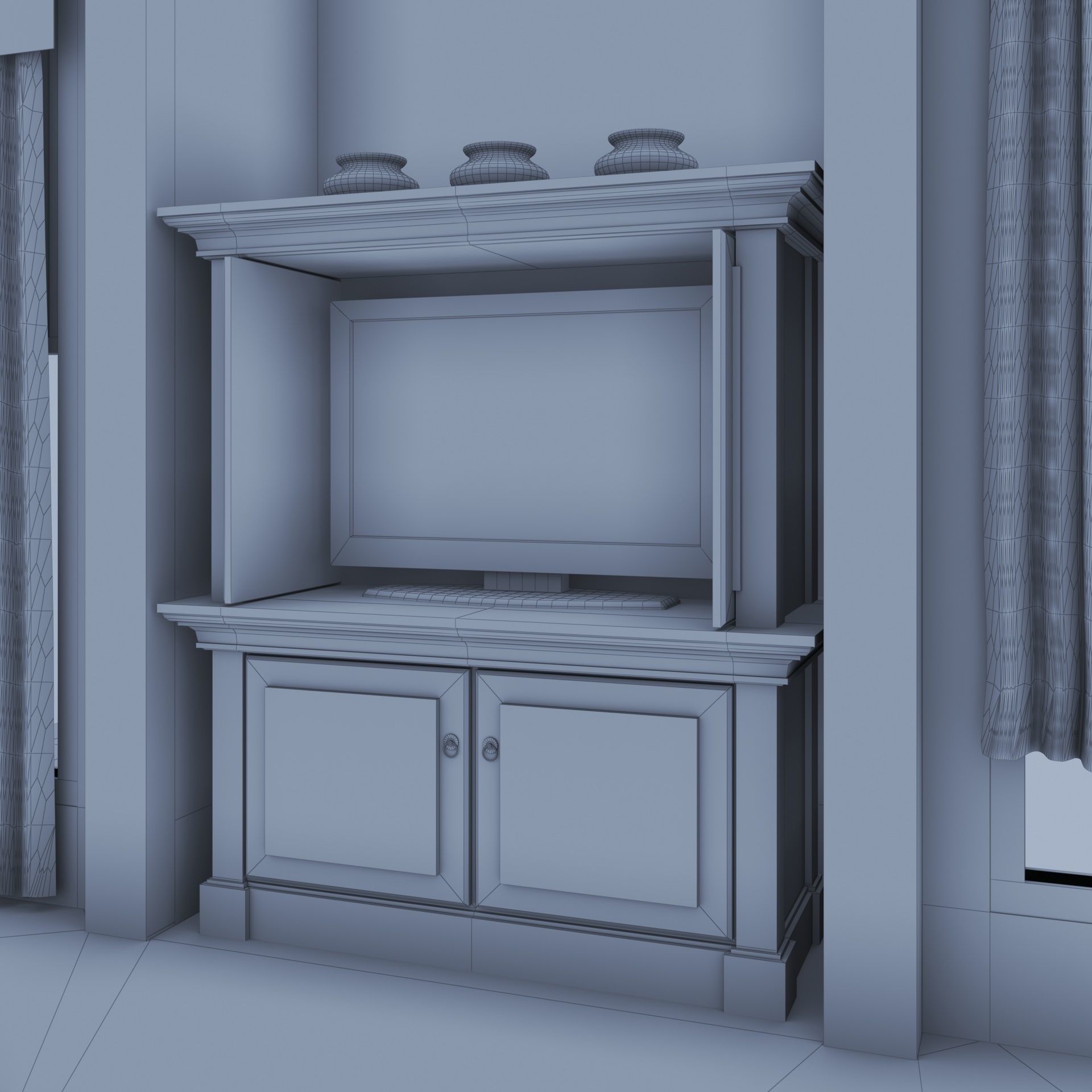 living pink 3D model_25