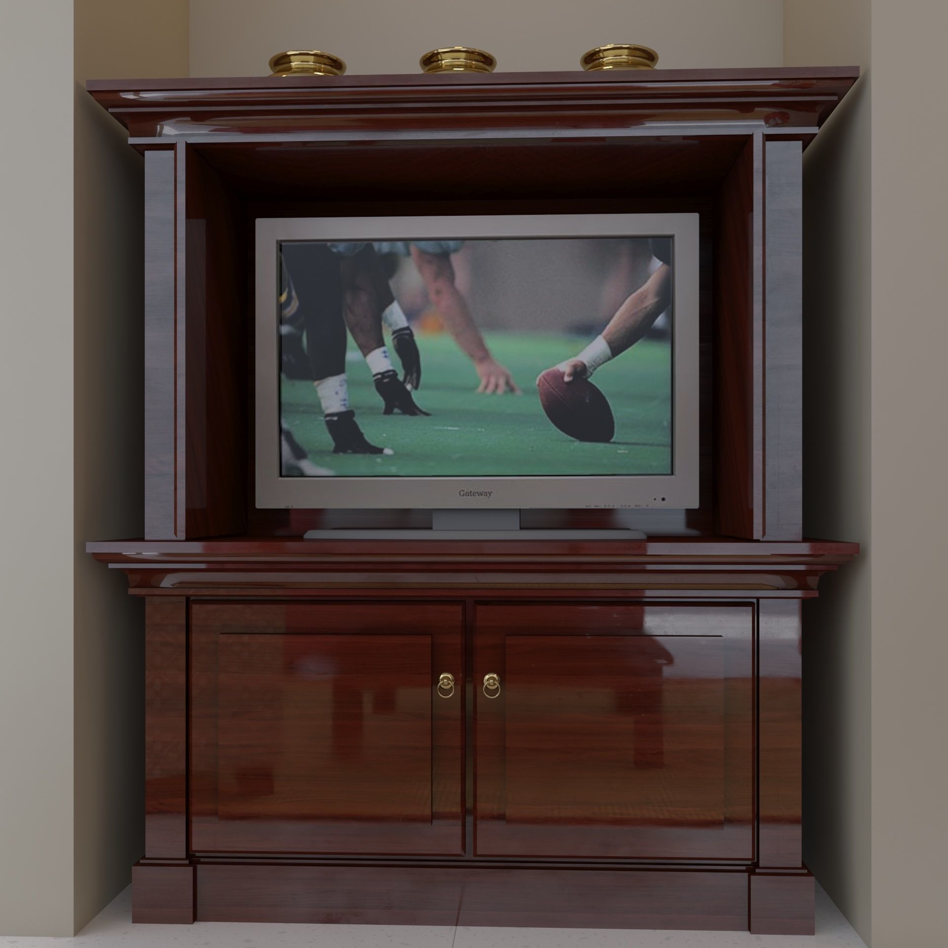 living pink 3D model_6