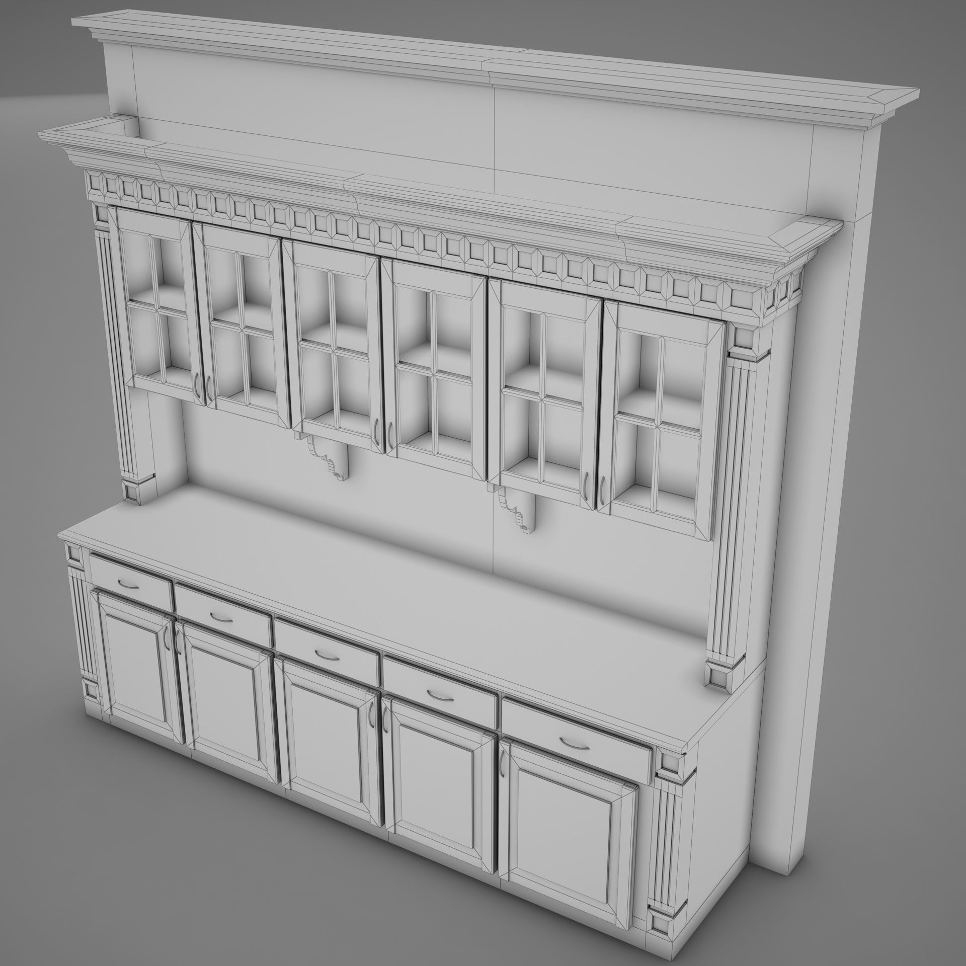 HD Bar Wall 3D model_23