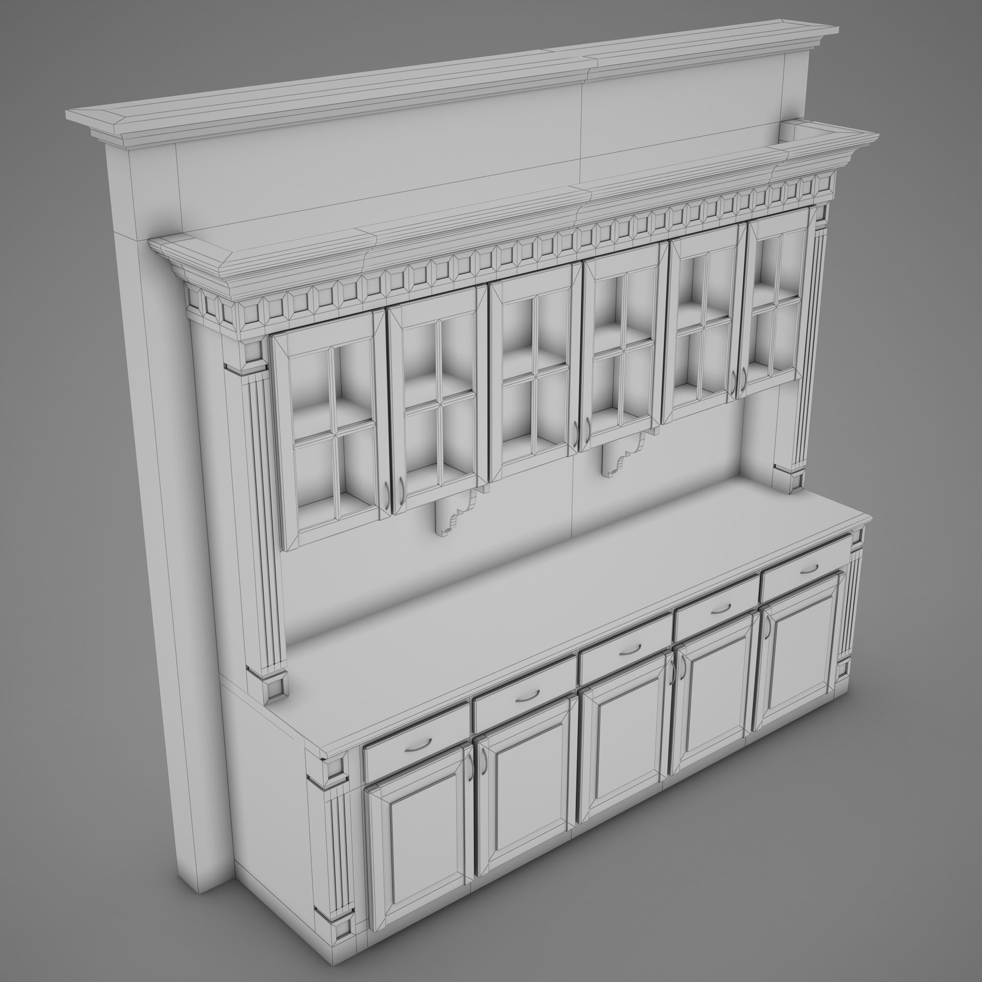 HD Bar Wall 3D model_24
