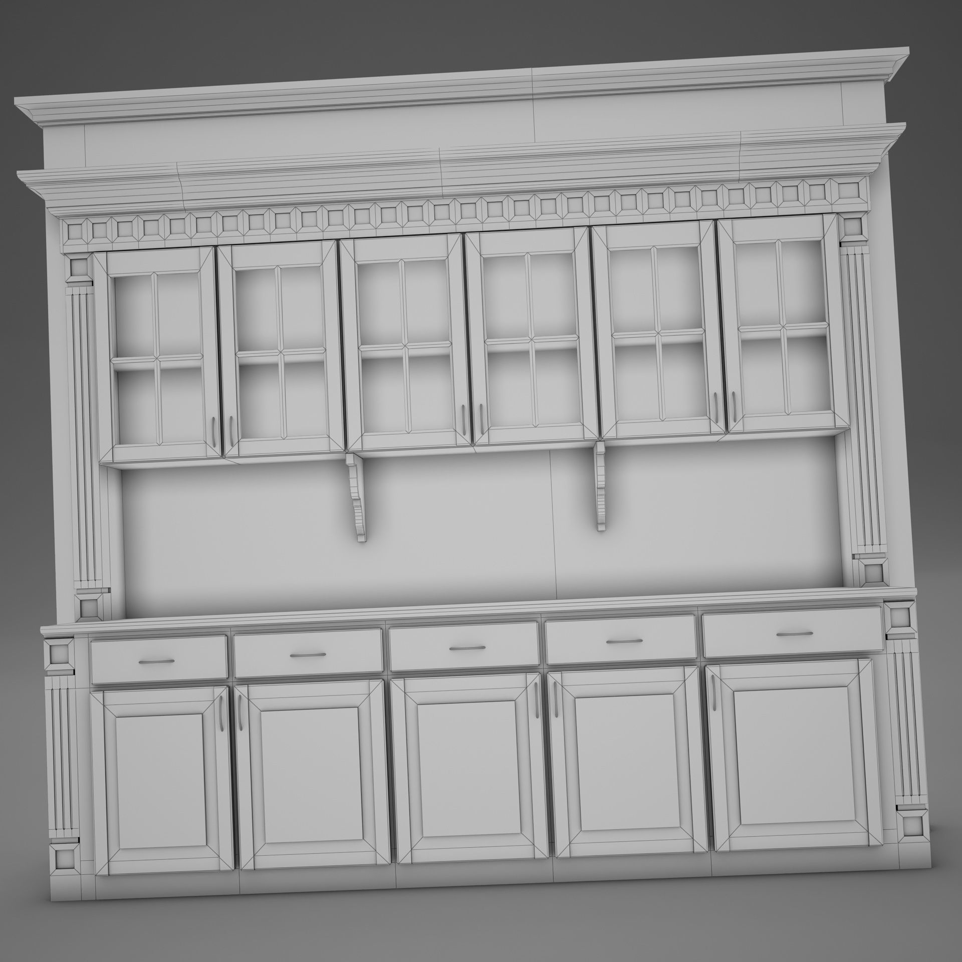 HD Bar Wall 3D model_14