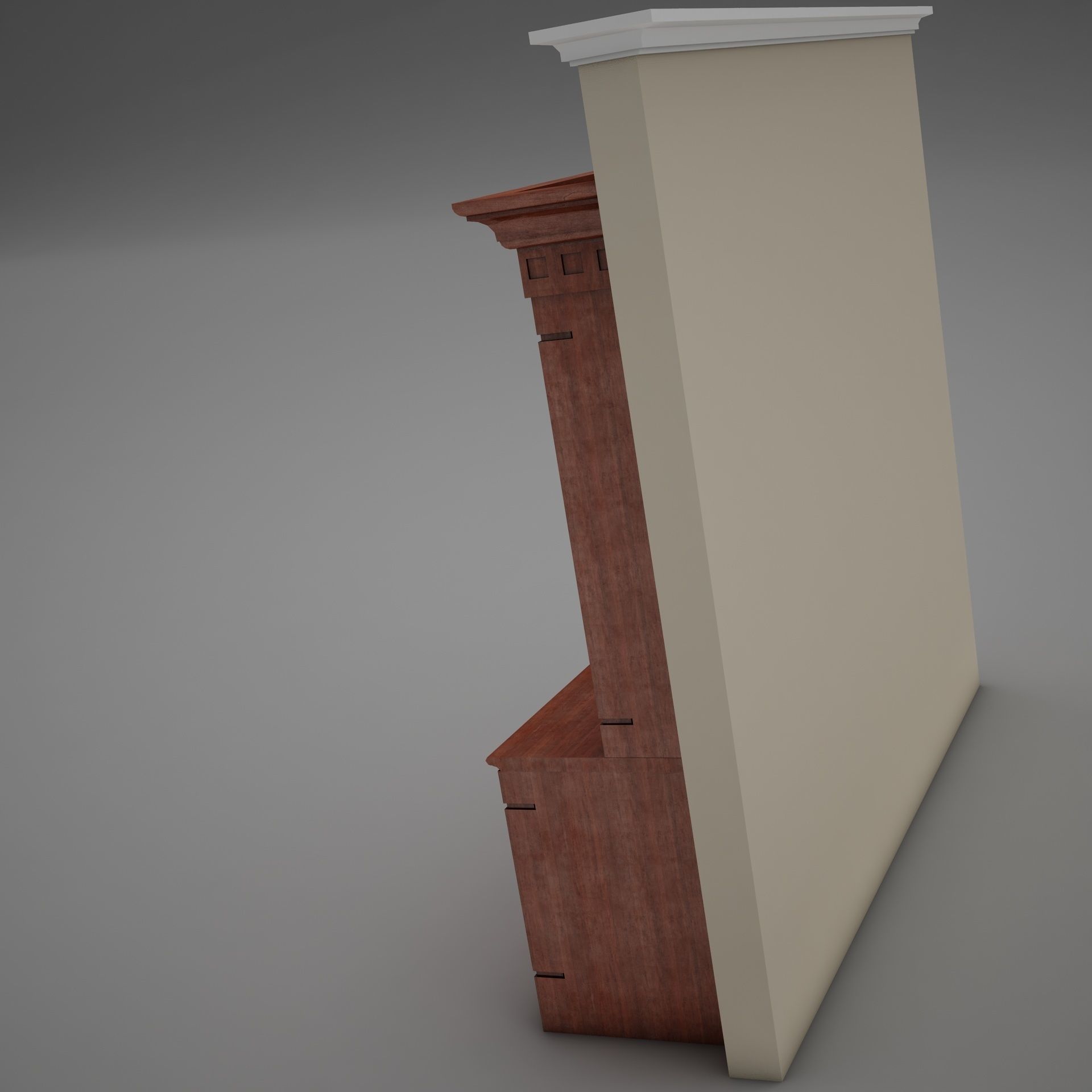 HD Bar Wall 3D model_5