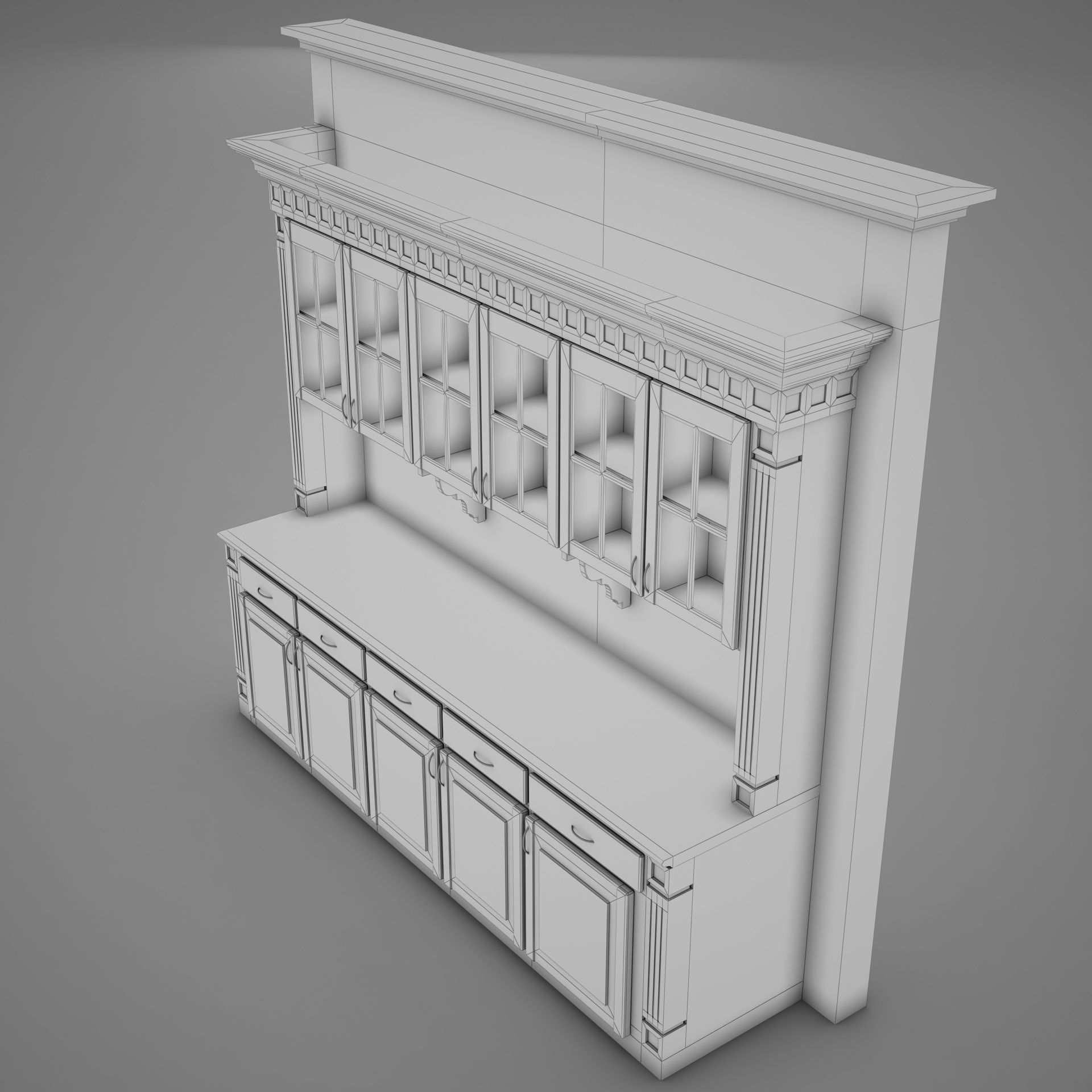 HD Bar Wall 3D model_25