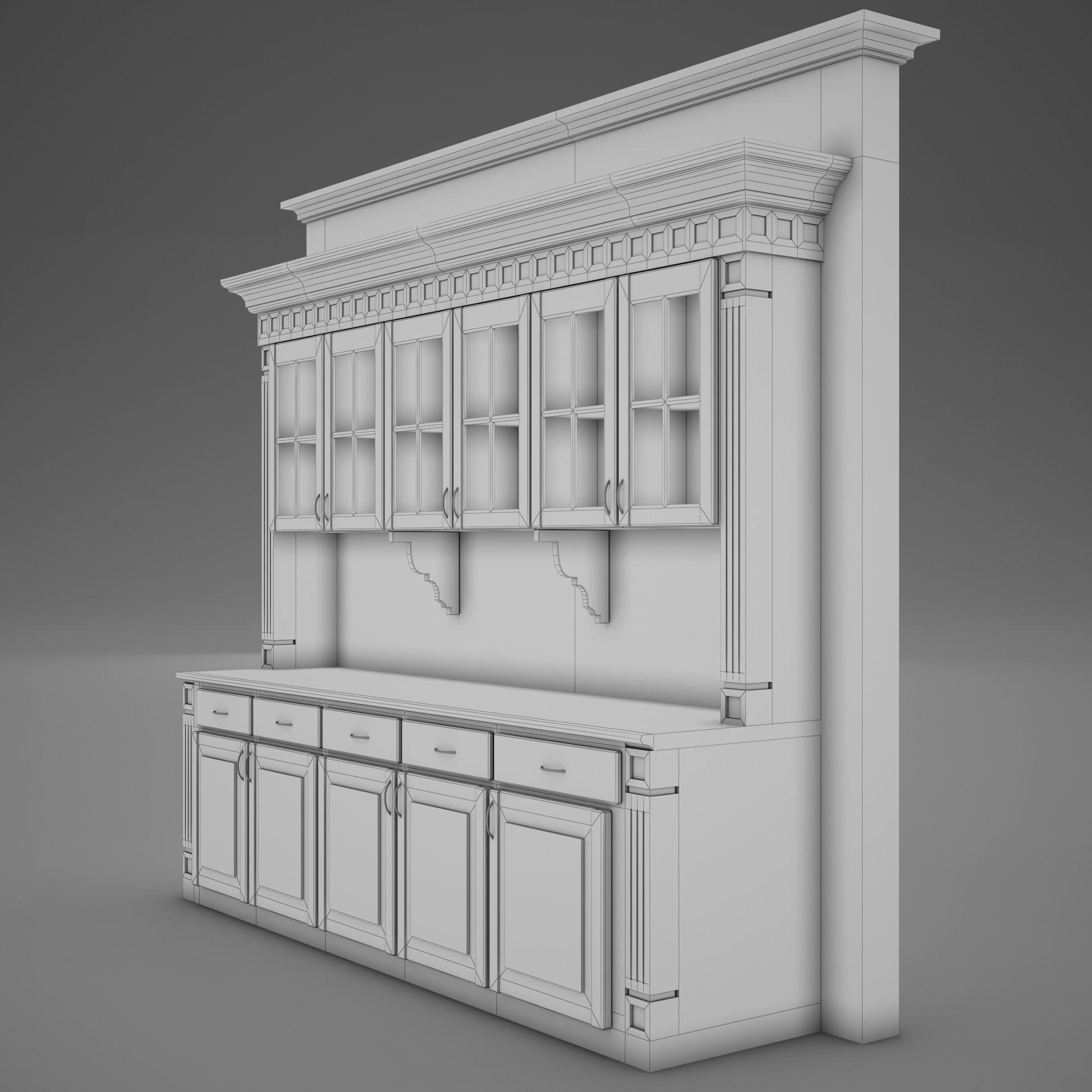 HD Bar Wall 3D model_15