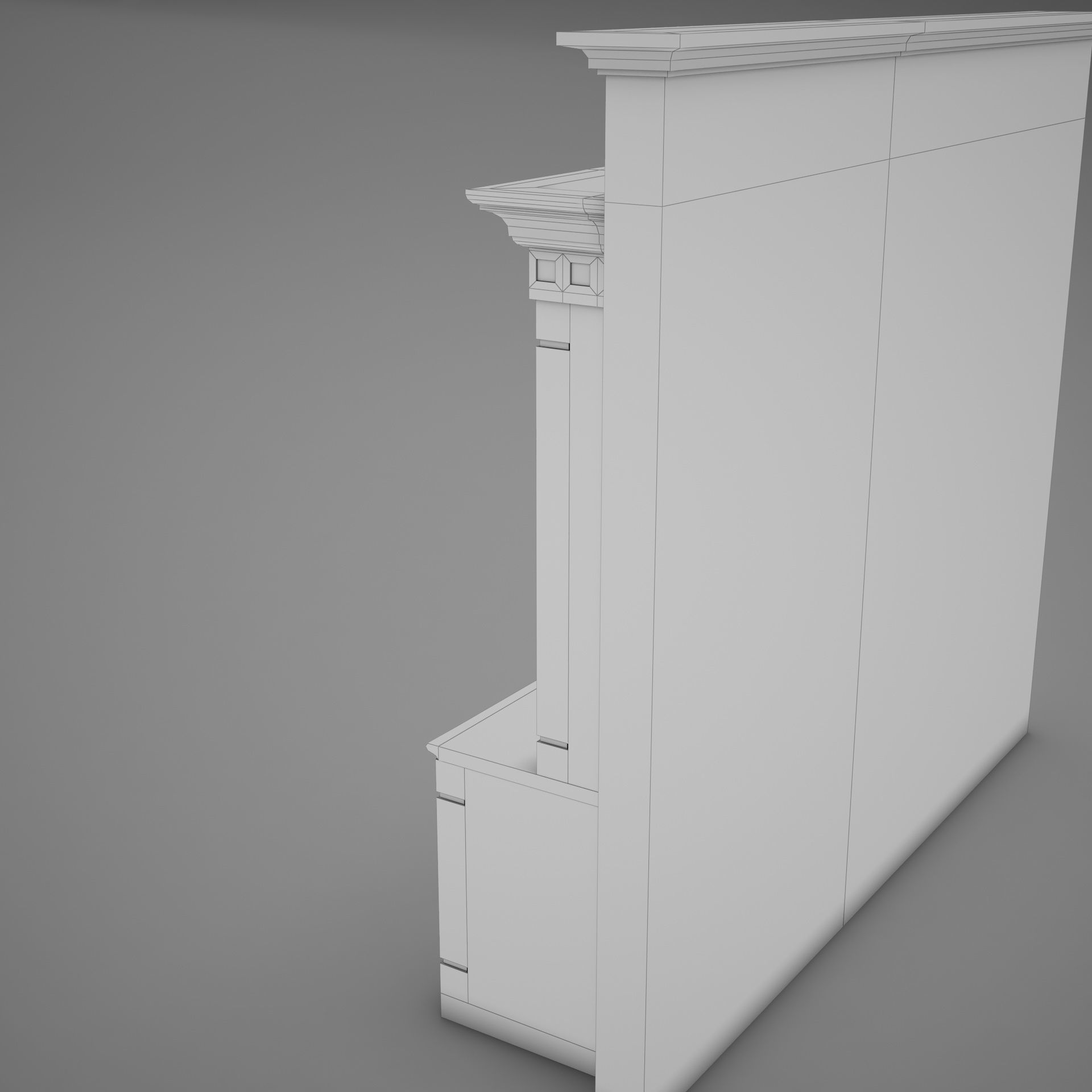 HD Bar Wall 3D model_13