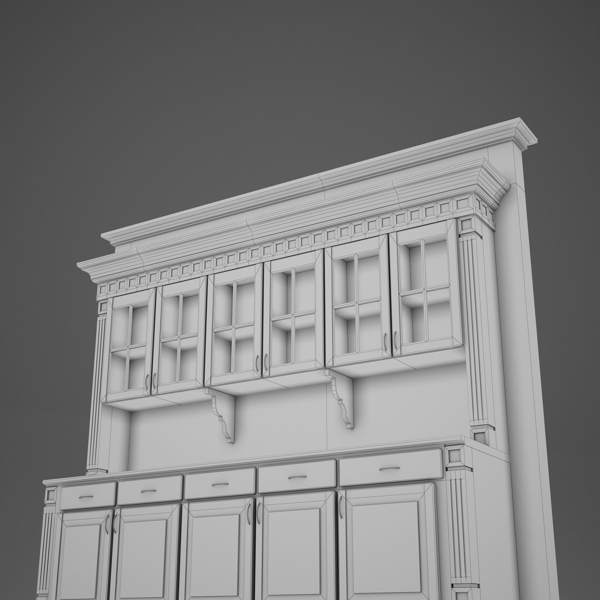HD Bar Wall 3D model_20