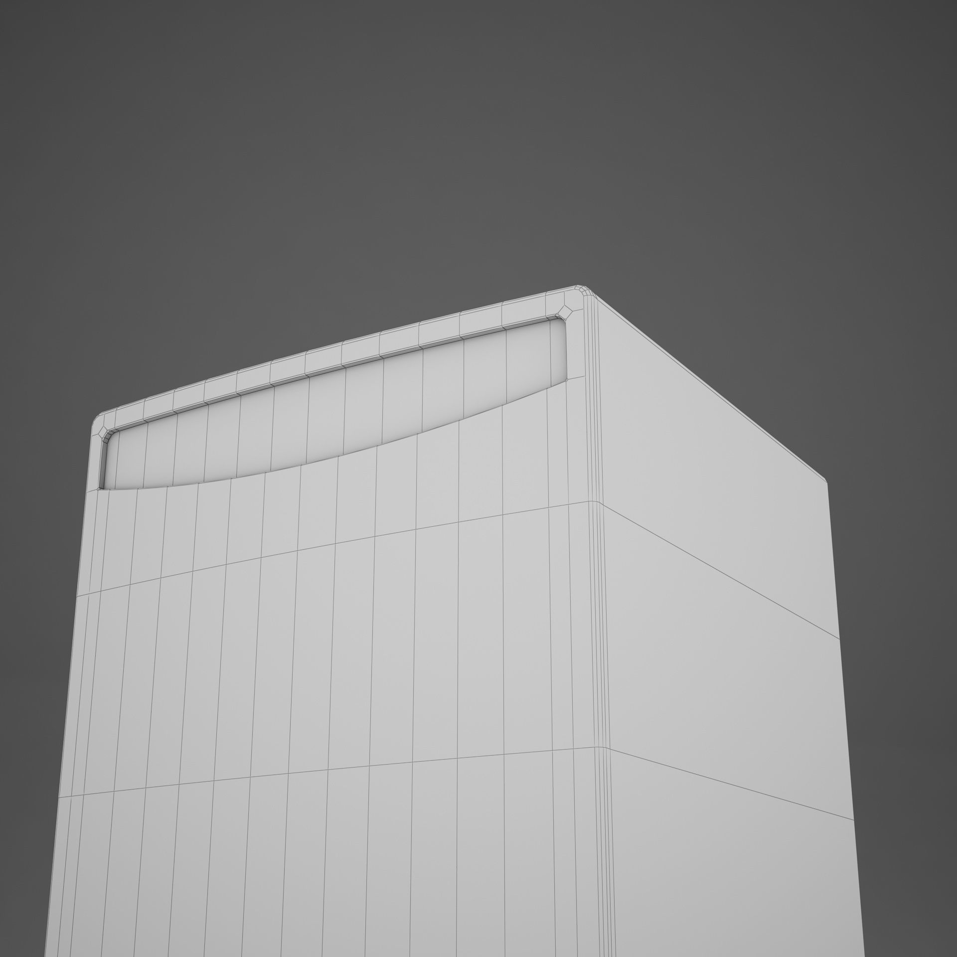 Dishwasher stainless steel Low-poly 3D model_16