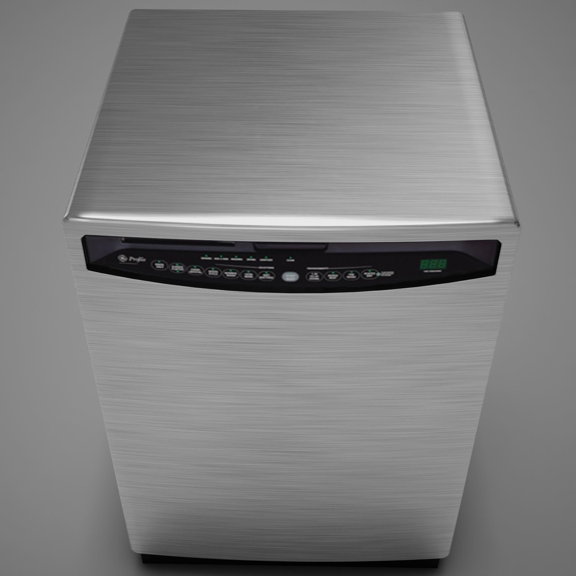 Dishwasher stainless steel Low-poly 3D model_2