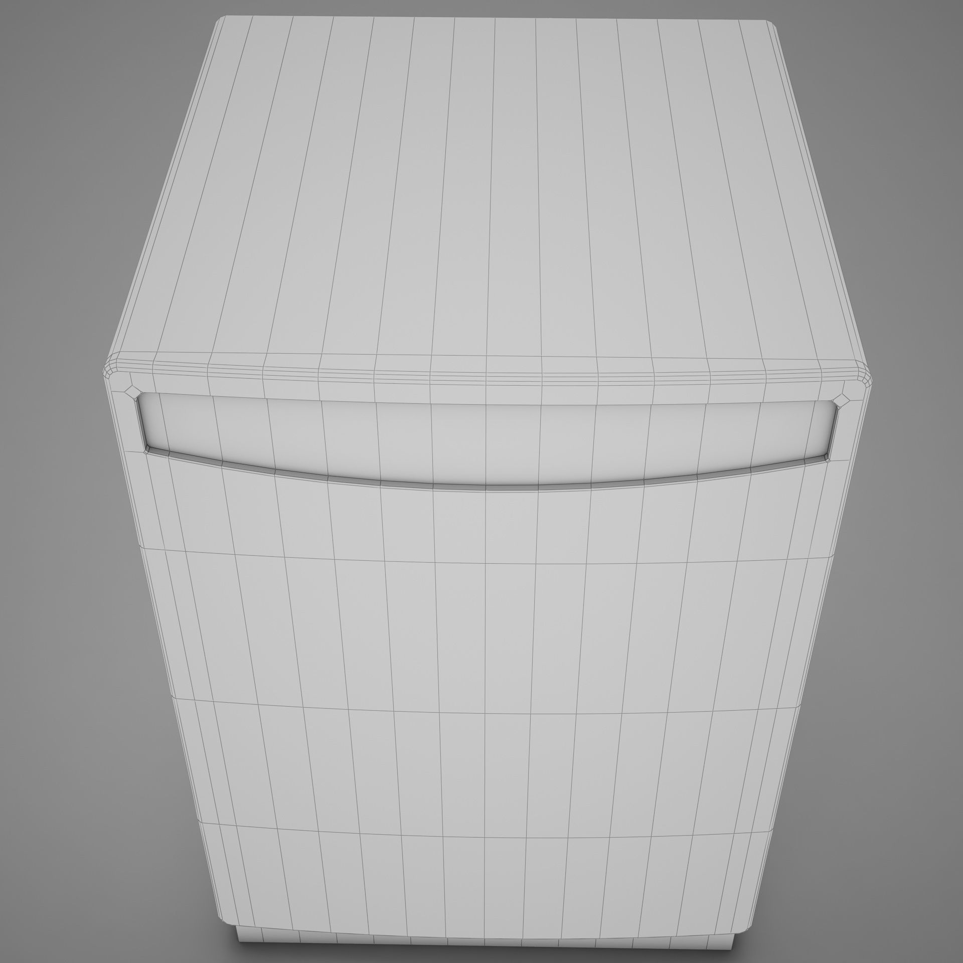Dishwasher stainless steel Low-poly 3D model_23