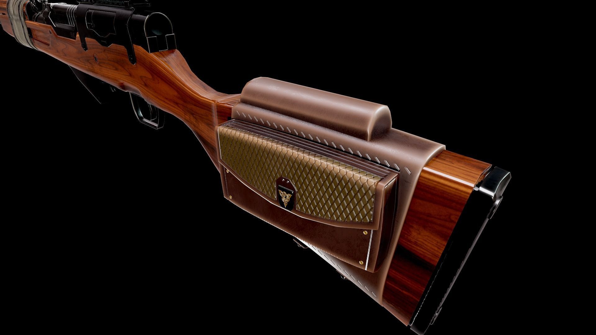 Battle Rifle - SKS Low-poly 3D model_15