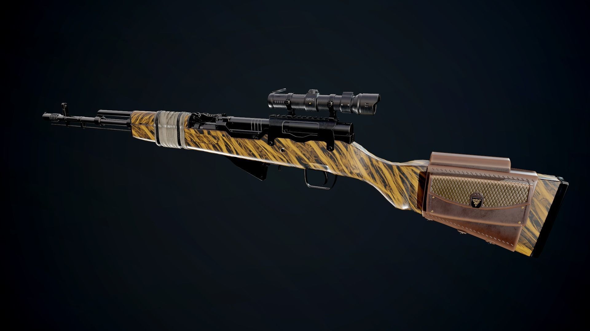 Battle Rifle - SKS Low-poly 3D model_22