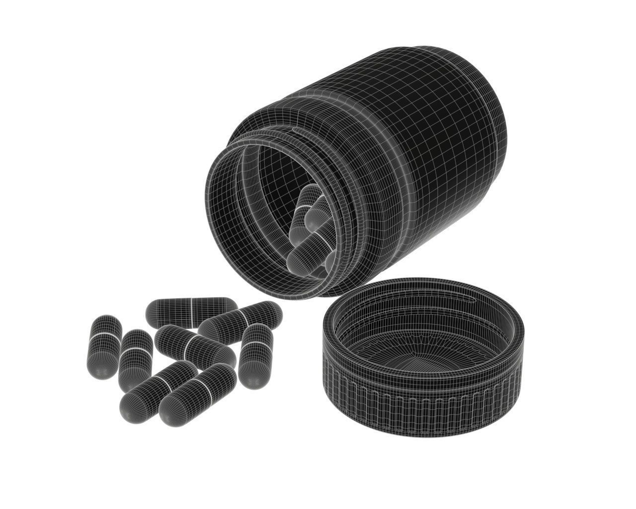 Medicine glass bottles for mock up p2 3D Model Collection_33