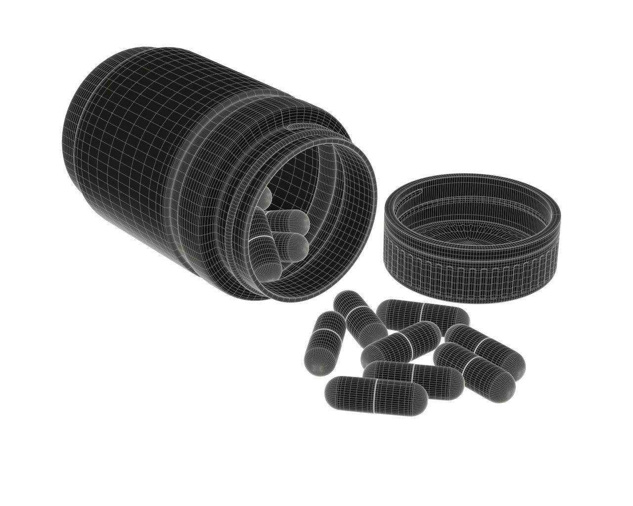 Medicine glass bottles for mock up p2 3D Model Collection_34