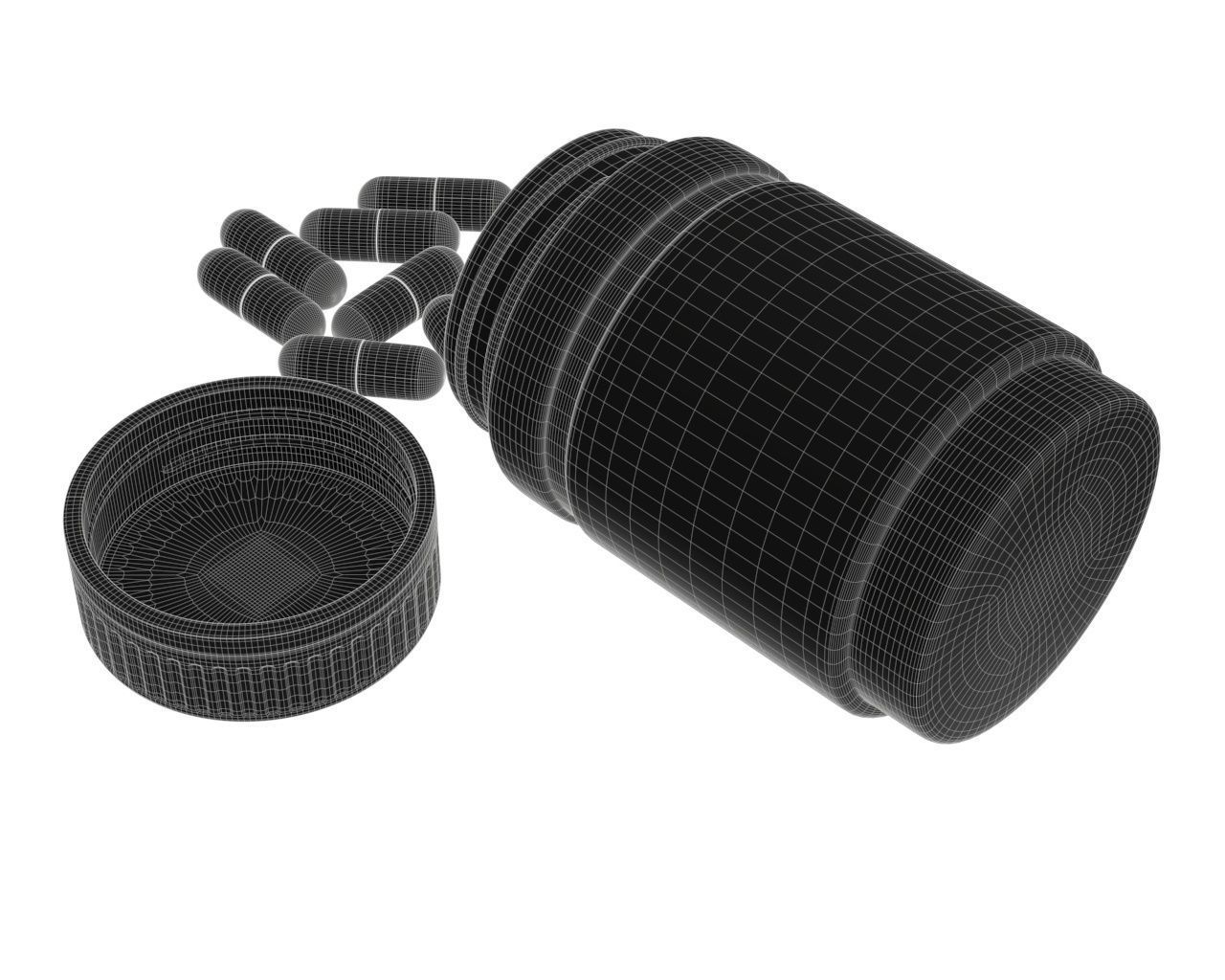 Medicine glass bottles for mock up p2 3D Model Collection_35