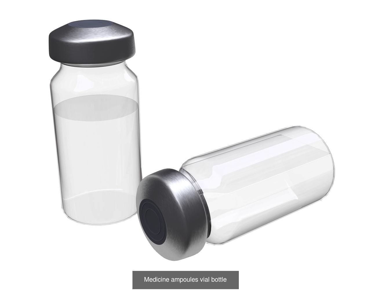 Medicine glass bottles for mock up p2 3D Model Collection_10