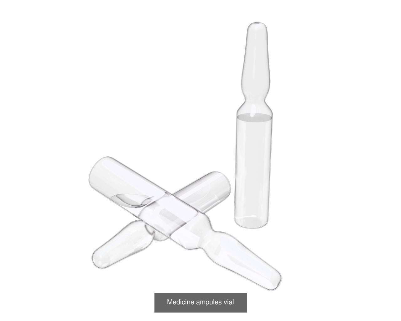 Medicine glass bottles for mock up p2 3D Model Collection_11