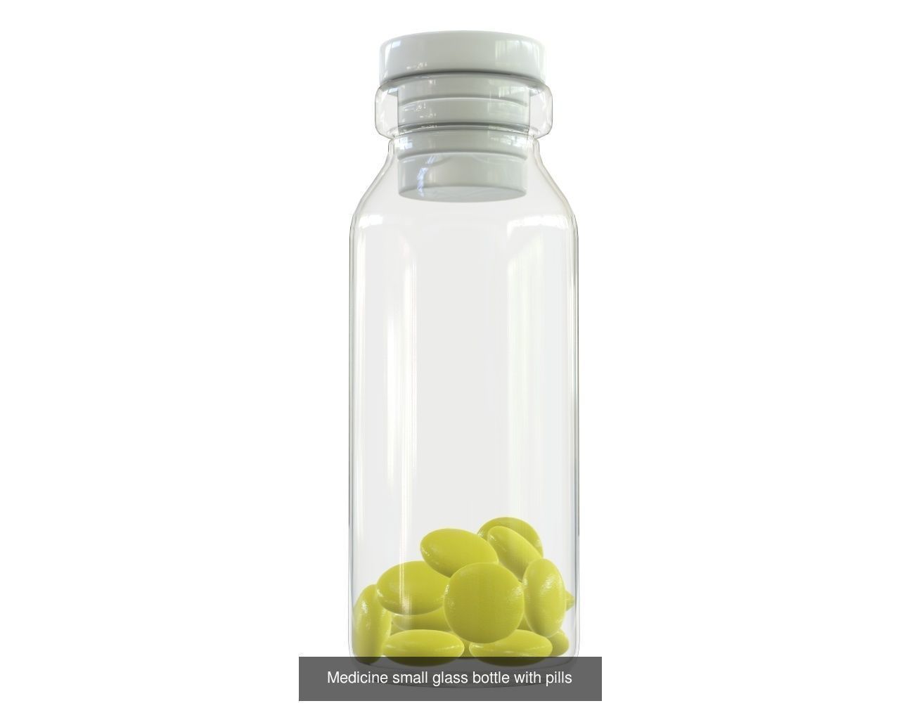 Medicine glass bottles for mock up p2 3D Model Collection_16