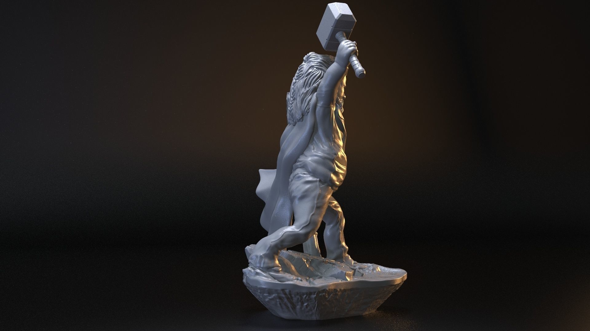 THOR ENDGAME - FAT LITTLE GOD OF THUNDER 3D print model_22