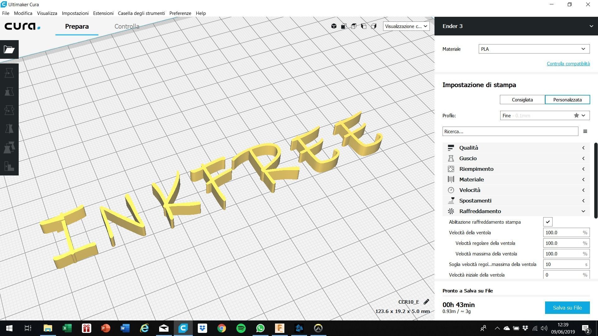 INKFREE font uppercase and lowercase 3D letters STL file 3D print model_4