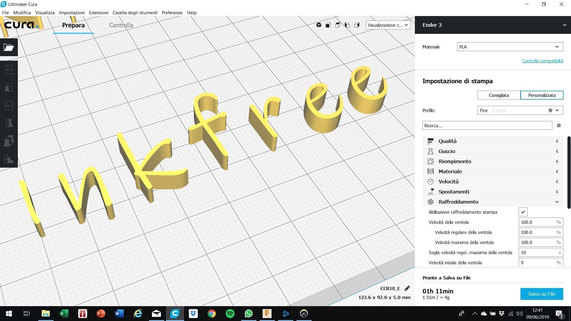 INKFREE font uppercase and lowercase 3D letters STL file 3D print model_5