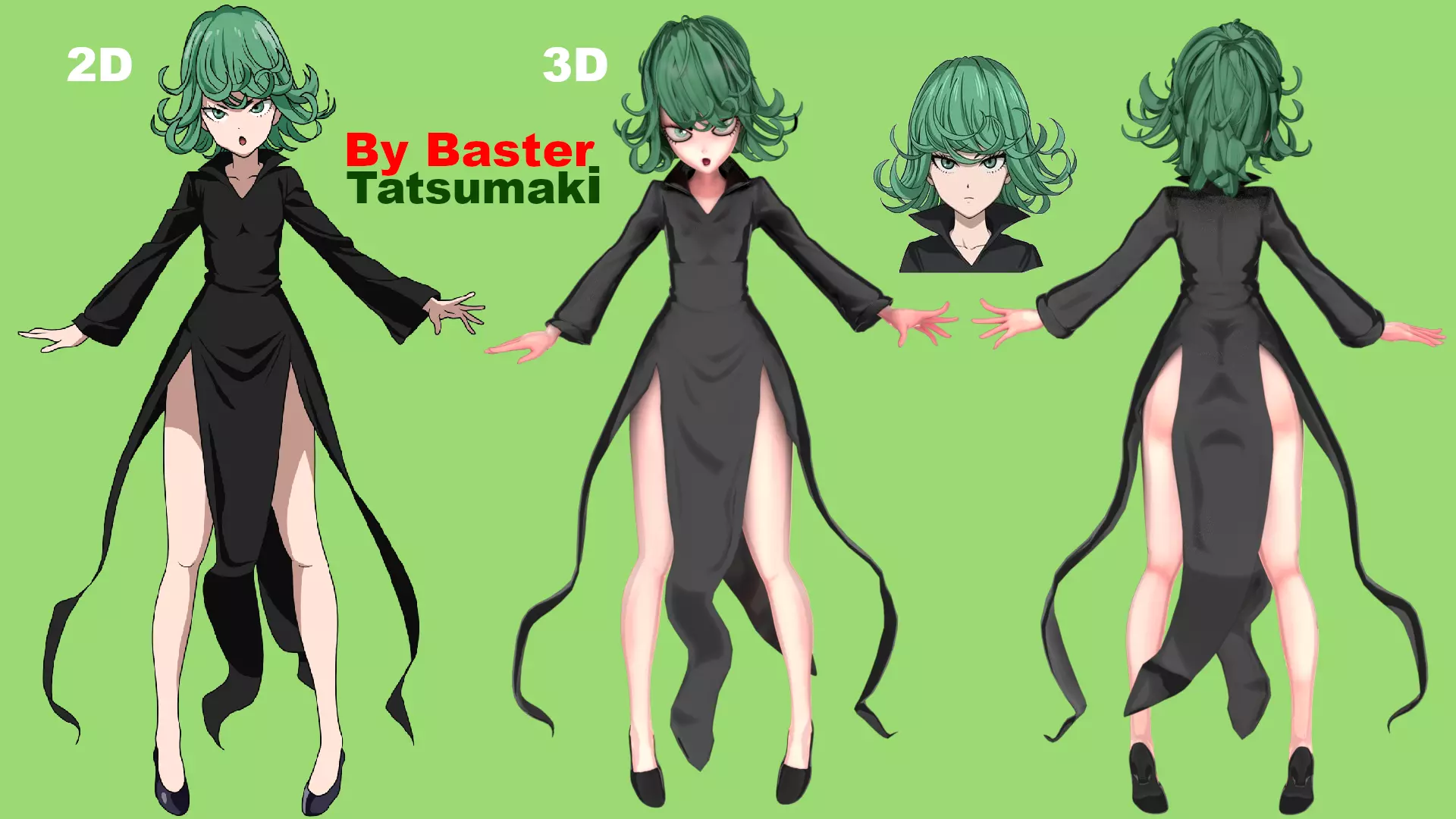 tatsumaki tornado of terror Low-poly 3D model_0