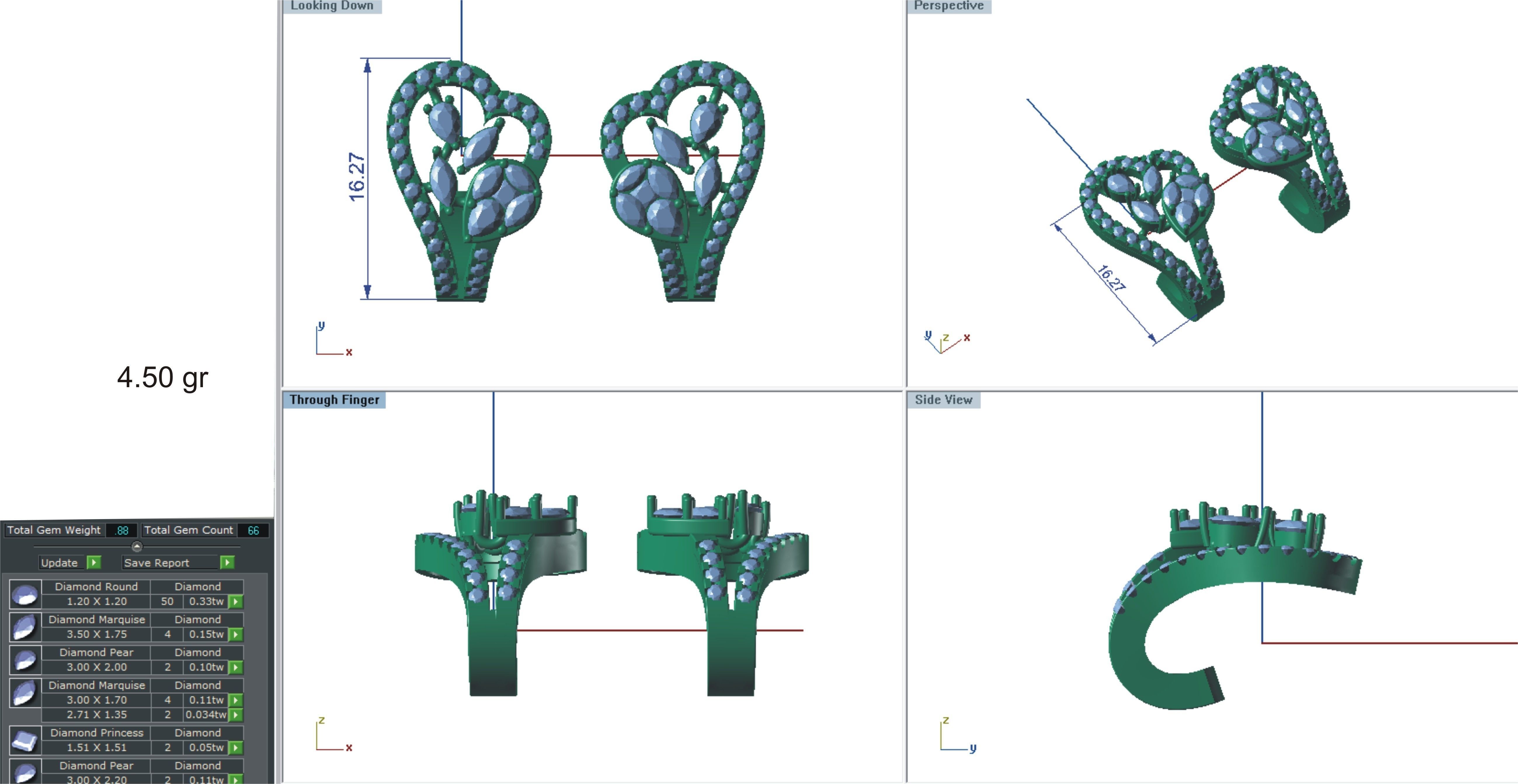 Women earrings 3dm stl render detail 3D print model 3D print model_1