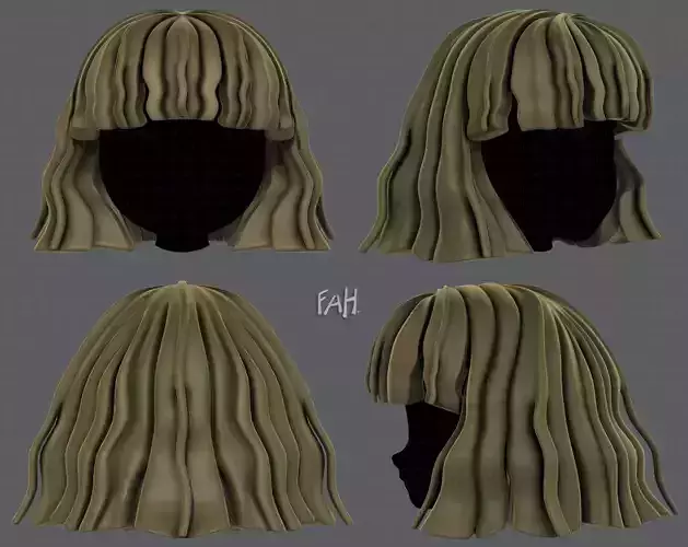 3D Hair style for girl V75