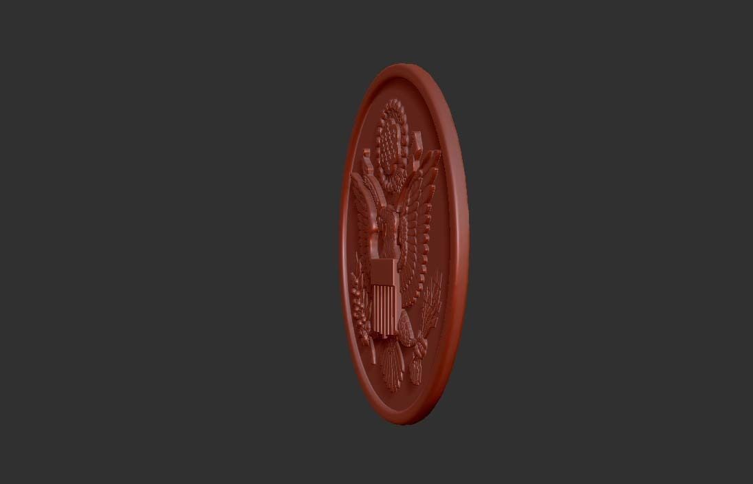US Great Seal Emblem  3D model_6