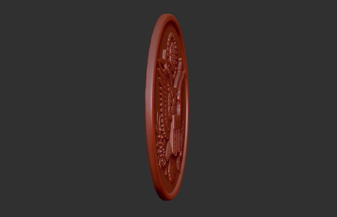 US Great Seal Emblem  3D model_9