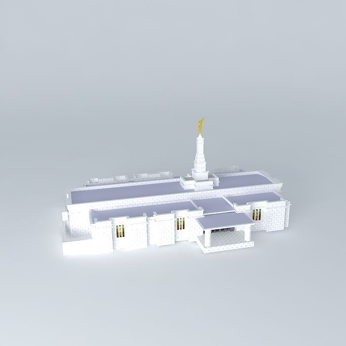 Mormon Temple Model Free 3D model_2