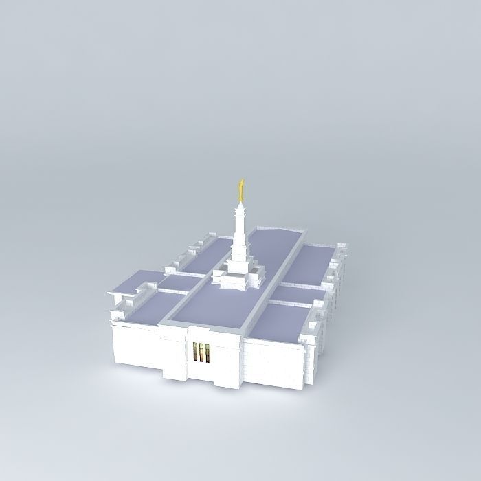 Mormon Temple Model Free 3D model_1