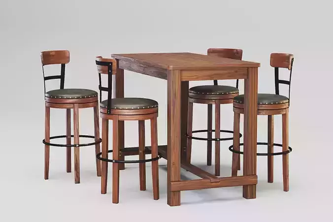 Pinnadel Bar Stool and Table