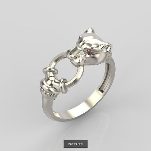 Women Jewelry Set Panther  3dm stl 3D print model 3D Model Collection