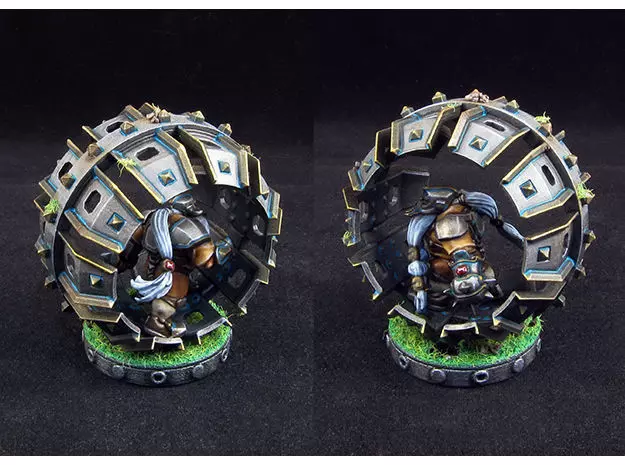 Dwarf hamster wheel of death - Fantasy Football 3D print model_0