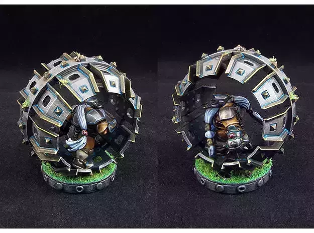 Dwarf hamster wheel of death - Fantasy Football 3D print model
