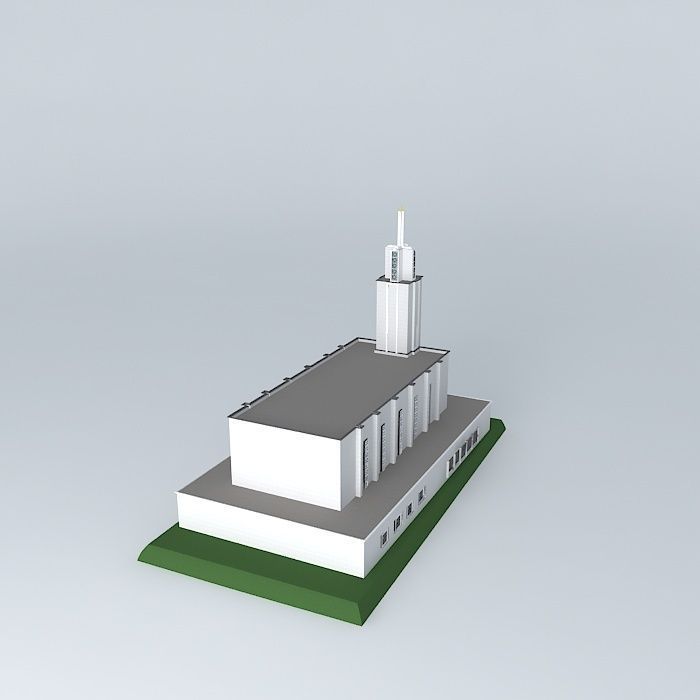 LDS. Temple Mormon,Bern Switzerland ,9th. operating Temple. Free 3D model_1