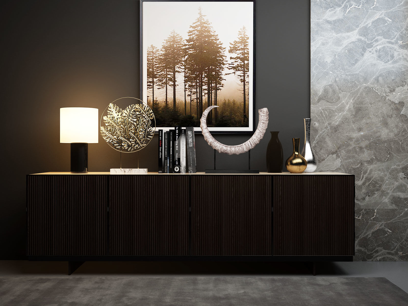 Display cabinet  3D model_1