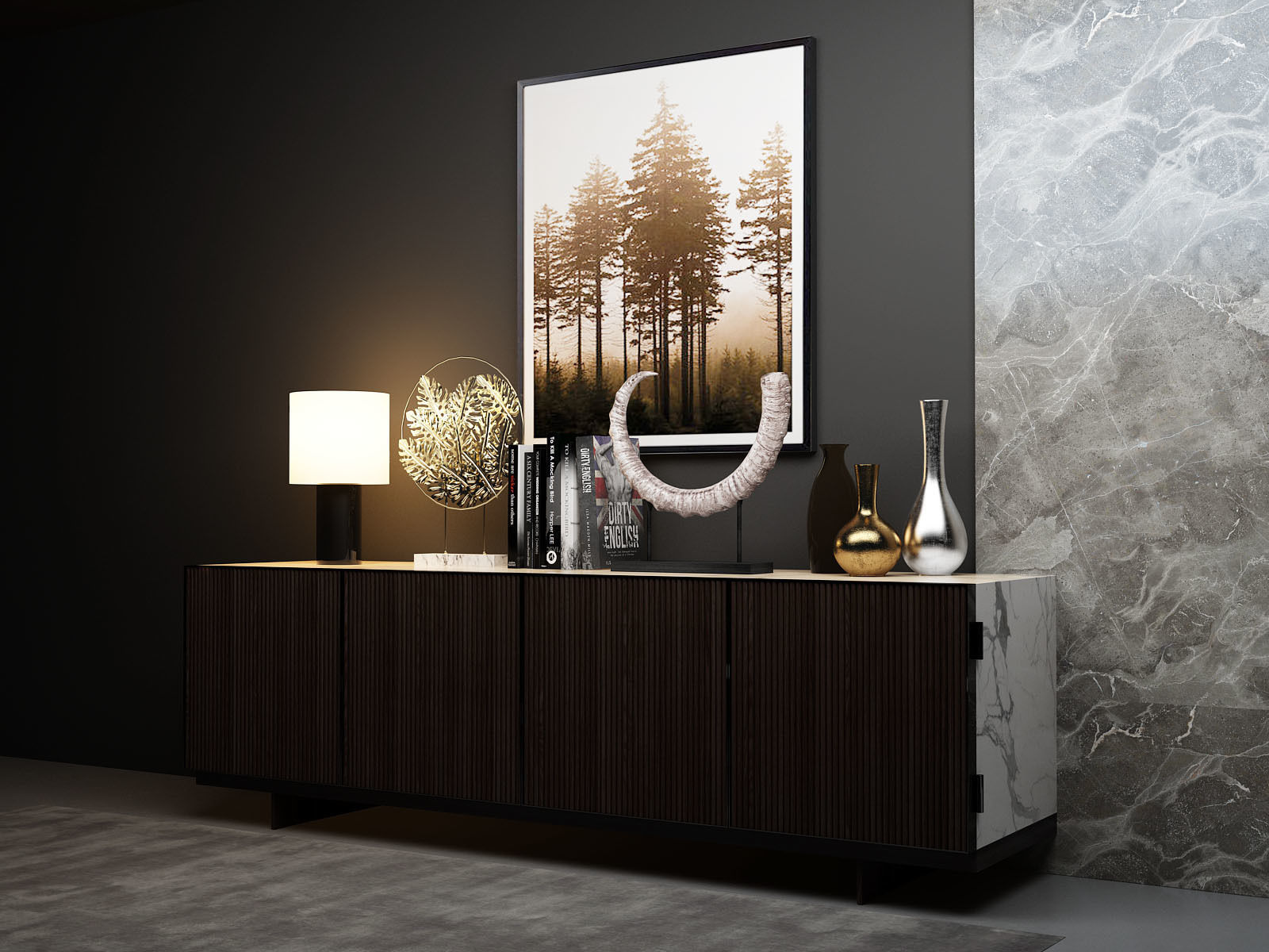 Display cabinet  3D model_2