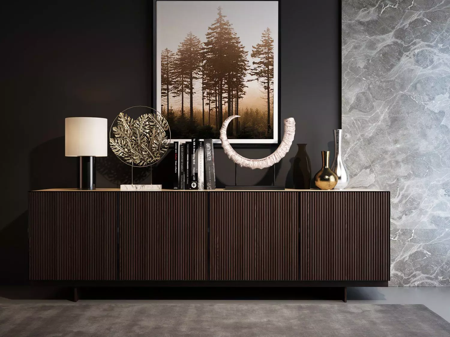 Display cabinet  3D model_0