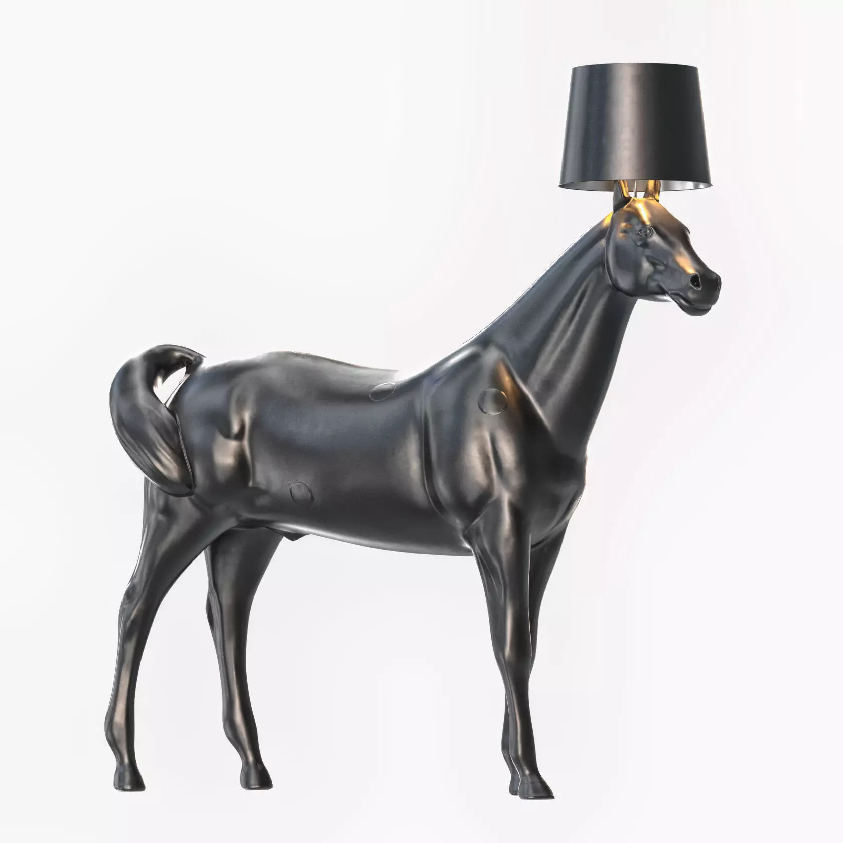 Moooi Horse Lamp Lowpoly plus PBR textures Low-poly 3D model