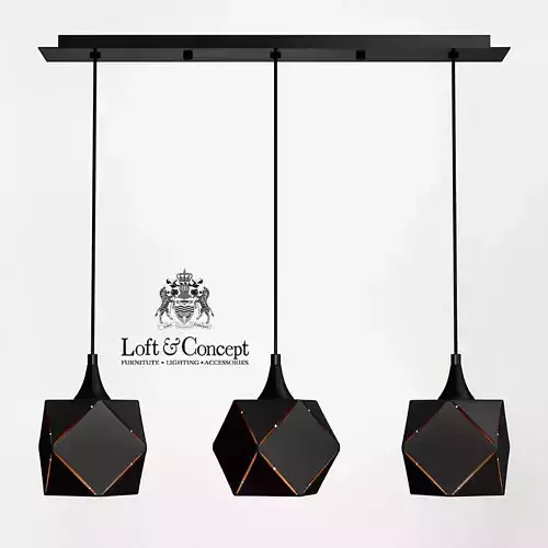 VOLUME SQUARE PENDANT 3 3D model